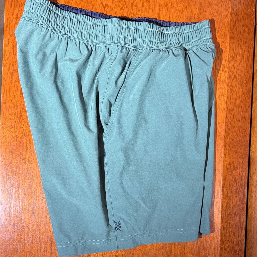 RHONE Men's Olive Athletic Shorts